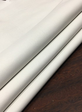 LP101白色平纹鹿皮真皮手工DIY皮料1.2mm软