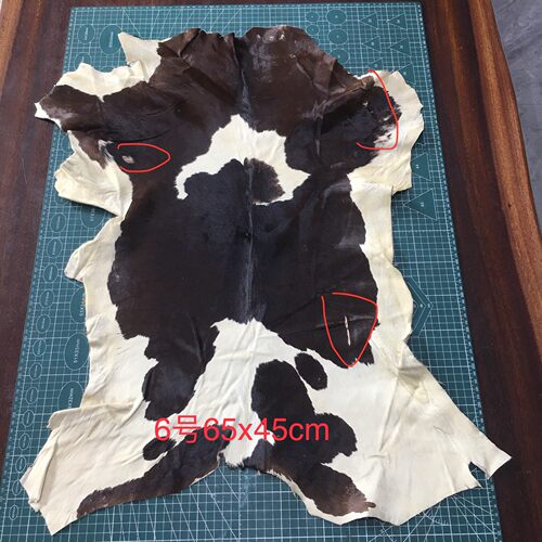 奶牛毛2天然小胎牛原色皮毛一体真皮服装鞋靴箱包皮具手工DIY皮料
