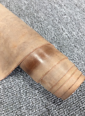 擦色皮白雾蜡头层牛皮箱包鞋靴家具diy真皮手工皮革面料1软C5342
