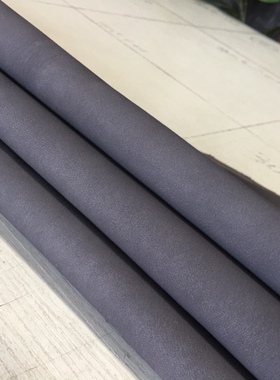 LP043深灰色磨砂鹿皮1.2软真皮服装箱包皮具文玩袋手工DIY皮料