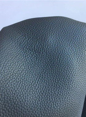 LP035灰色荔枝纹鹿皮背面贴布1.5软真皮服装箱包鞋靴手工DIY皮料