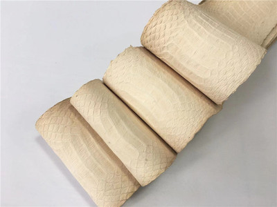 本色蛇皮吸水可染色皮料库存清仓