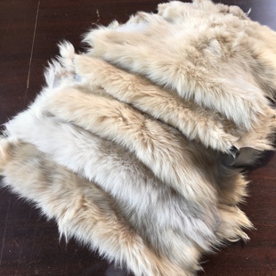 yg532每张不一样天然原色羊羔毛皮毛一体真皮扶手箱垫手工DIY皮料