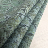 F5278反绒蟒蛇纹羊皮真皮手工DIY皮料1 1.2mm软