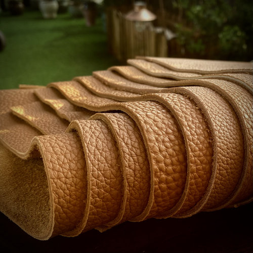 Togo荔枝纹头层牛皮小料2.1-2.3mm大牌箱包皮具真皮手工DIY皮料