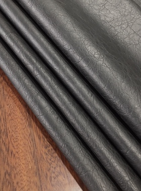 D3201意大利黑色邹面头层牛皮1.2mm偏软真皮服装鞋靴箱包皮具皮料