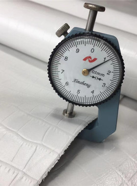 G12322白色小鳄鱼纹竹节纹头层牛皮1-1.2mm偏软皮料手工diy真皮