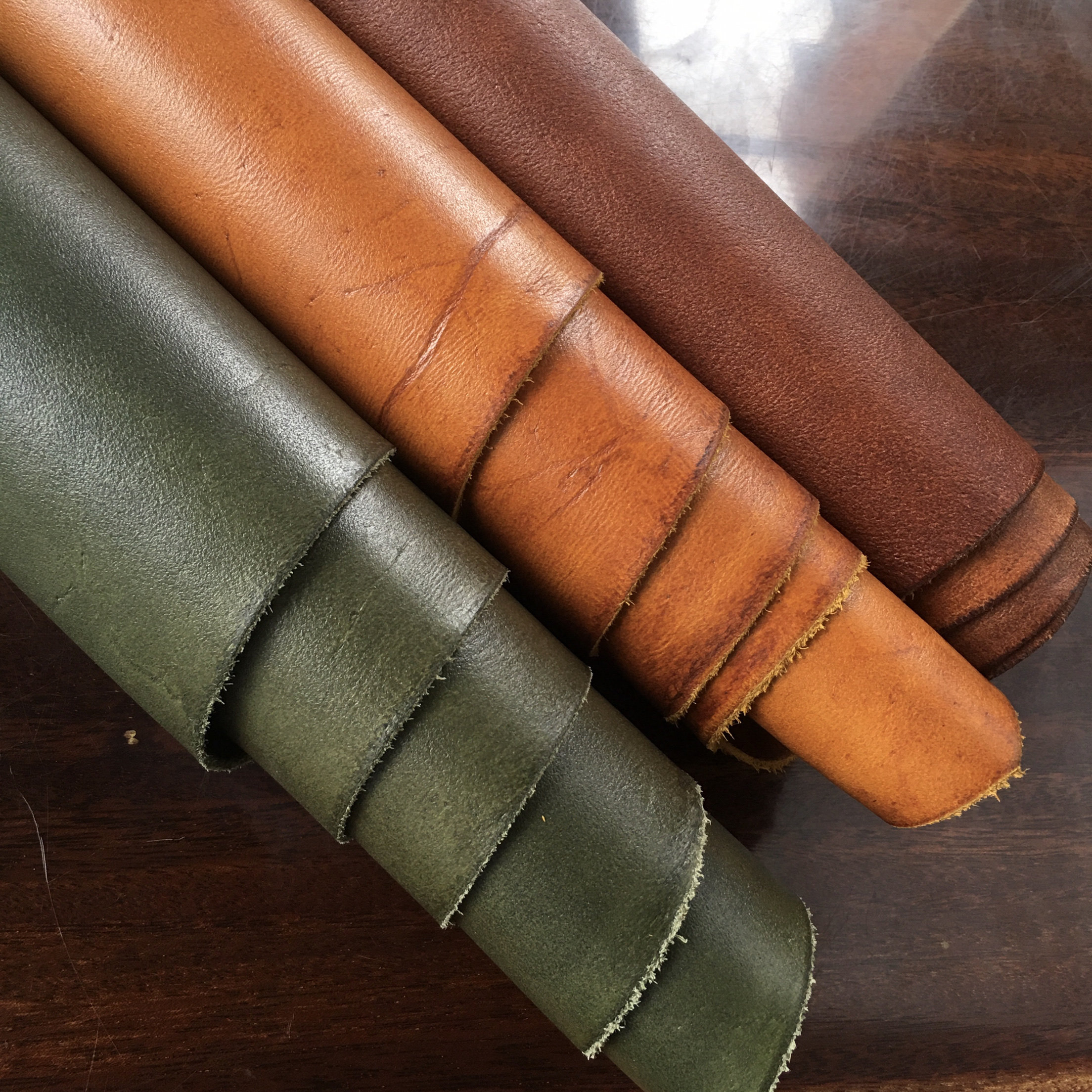 E4048羚羊皮反绒猄皮翻毛皮特种动物真皮手工DIY皮料双面可用