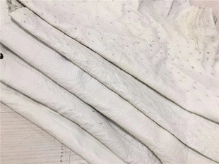 鸵鸟皮白色边角料镶嵌小料真皮表带钱包钥匙包手工DIY皮料tzp137