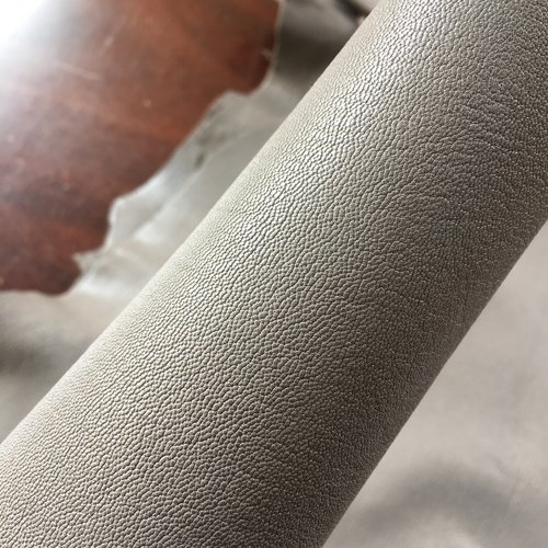 F4271灰色天然鹿皮真皮手工DIY皮料1.5mm软