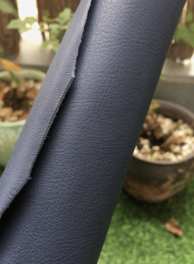 F2259蓝色纳帕羊皮真皮手工DIY皮料0.68mm软箱包鞋靴皮具服装抱枕