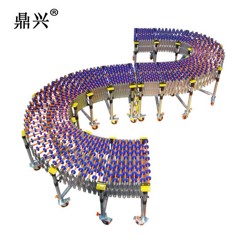 新款 伸缩滑梯 卸货升降折叠无动力传送带 搬运输送机小包邮