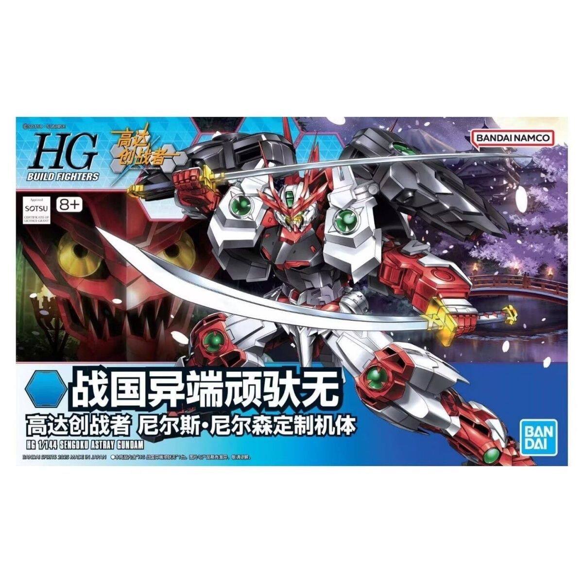 HG拼装模型万代战国异端红色迷惘