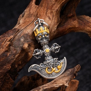 新品新款普巴金刚橛金刚杵钺刀吊坠民族风气质藏式吊坠