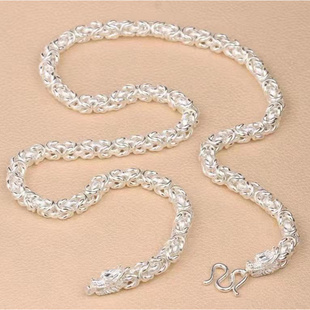 不含坠锁骨链龙骨链潮流 粗款 项链男龙头链霸气个性 潮男时尚