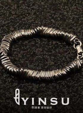 新品手链男士潮扭曲复古嘻哈个性