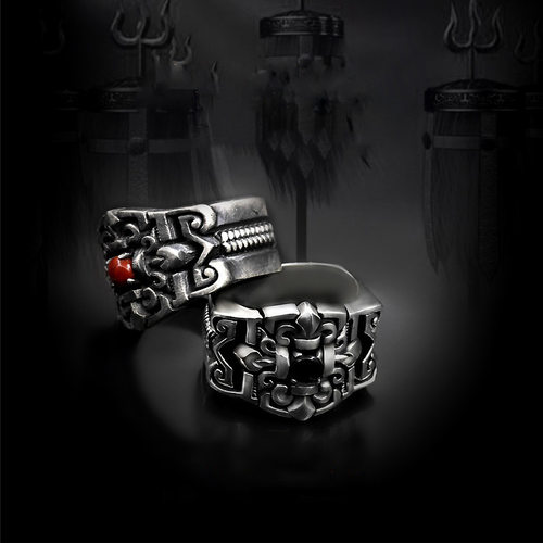 新品男士战神苏鲁锭戒指霸气复古