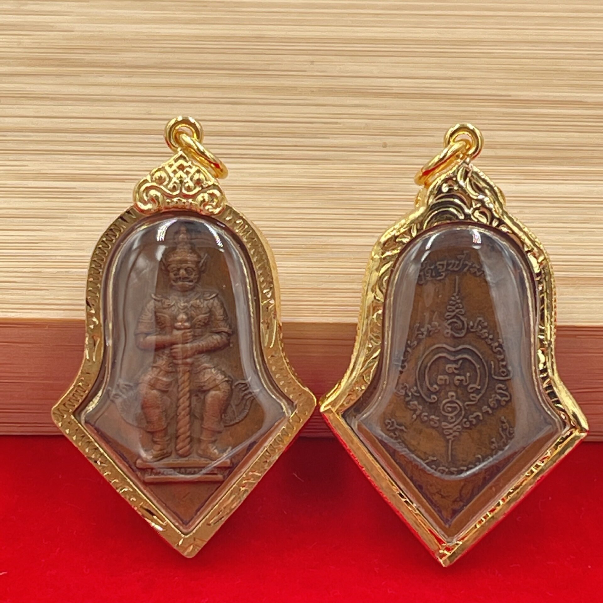 复古做旧佛牌 鬼王夜叉 潮流时尚鎏金壳不褪色