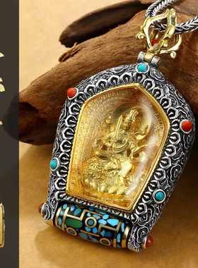 新款925银守护神本命佛转动时尚