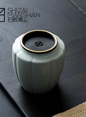 新中式影青陶瓷手工建水废水缸