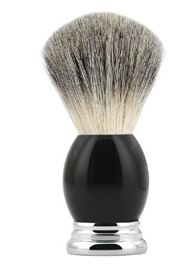 亚马逊尾货黑树脂100%纯獾毛刷剃须刷胡须刷起泡刷胡刷老式刮胡刷