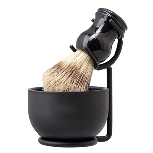 阿根廷客户跑单男士剃须刷猪鬃刷刮胡刷湿剃湿刮起泡沫打泡胡须刷