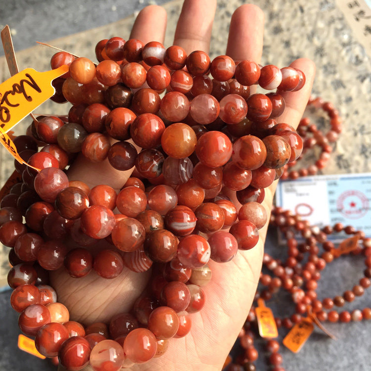 Sweet手串 原矿无忧化老川料南红红白料缠丝纹肉红 微瑕福利回馈,饰品/流行首饰/时尚饰品新,手饰/手串,淘宝优惠券,粉丝福利购,淘宝优惠卷