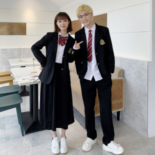 韩版初中校服女生JK衬衣学院风班服套装制服秋季外套学生运动会