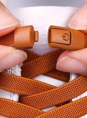Without Ties Elastic No Tie Shoe Laces Press Lock Shoelaces