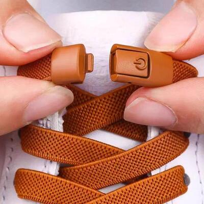 Without Ties Elastic No Tie Shoe Laces Press Lock Shoelaces