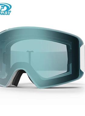 Findway Men Women Ski Goggles Anti-Fog Ski Goggles Cylindric