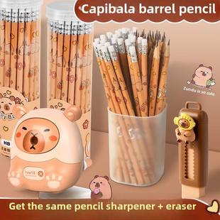 capybara文具writing pencils box kits stationary 铅笔