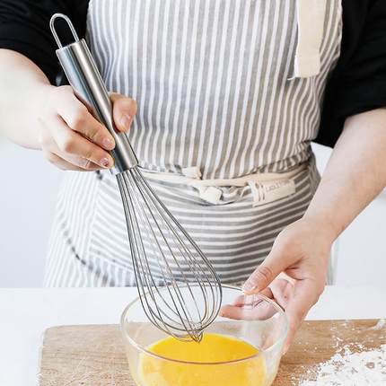 Egg Whisk Stainless Steel Kitchen Wire Balloon Milk Beater