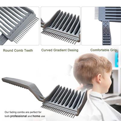 3pc Men Baby Barber Comb Set Taper Hair Cutting Flat top too