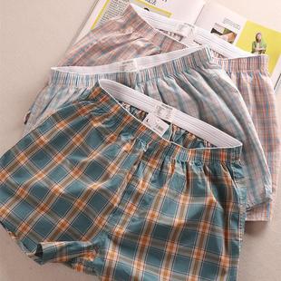 boxer underwear Mens loose 男式 cotton shorts宽松四角裤