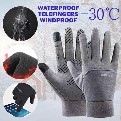 Winter Thermal Gloves for Men Mtb Bicycle Motorcycle Gloves