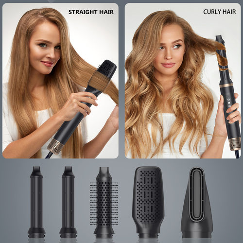 Professional Hot Air Brush Hair Dryer 5 In 1 Hair Styler Blo