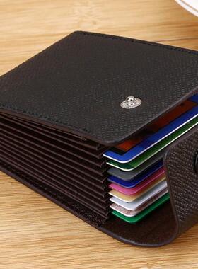 Men Credit Card Holder Leather Purse for Cards Case Wallet f