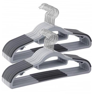 40 Pcs/Lot plastic Clothes Hangers Dress Coats Hanger holder