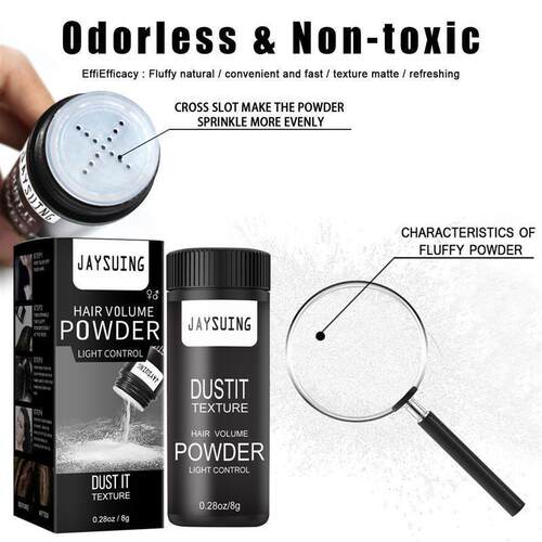 Hair fluffy, texture volume powder oil head, styling control