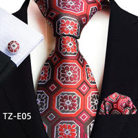 Luxury Blue Plaid Dot Silk Ties For Men Solid Wedding Access thumbnail 5