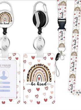 Adjustable Work Card Badge Holder Push Fit ID Card Holder