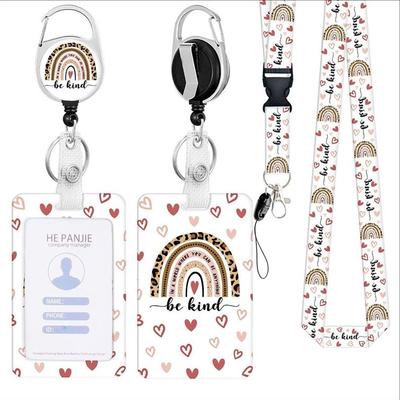 Adjustable Work Card Badge Holder Push Fit ID Card Holder