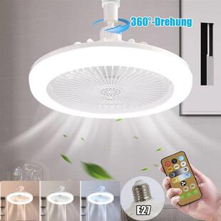 30W E27 LED Ceiling Fans with Light Remote Control Dimmable