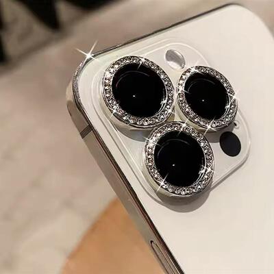 Bling Glitter Diamond Camera Lens Protector For iPhone 16 15 14 13 12 11 17 Pro Max Plus Sreen Glass