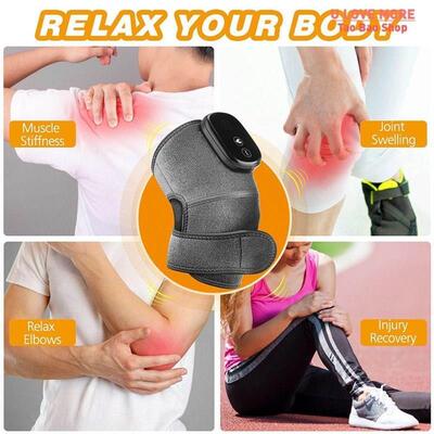 Electric Heating Knee Massage Hot Compress Therapy Support B