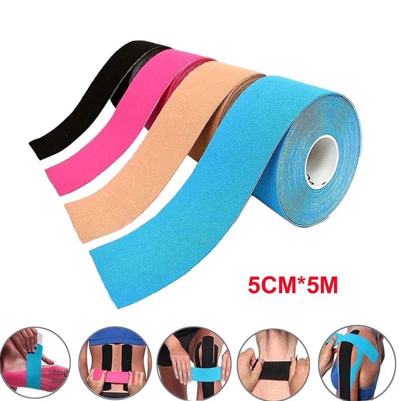 5cm*5m Sport Kinesiology Tape Athletic Elastic Kneepad Muscl