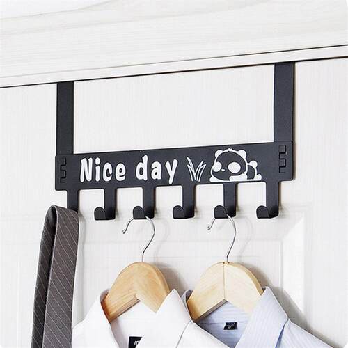 Over Door Hook Rack 6 Hooks Hanger Hanging Coat Hat门挂衣架