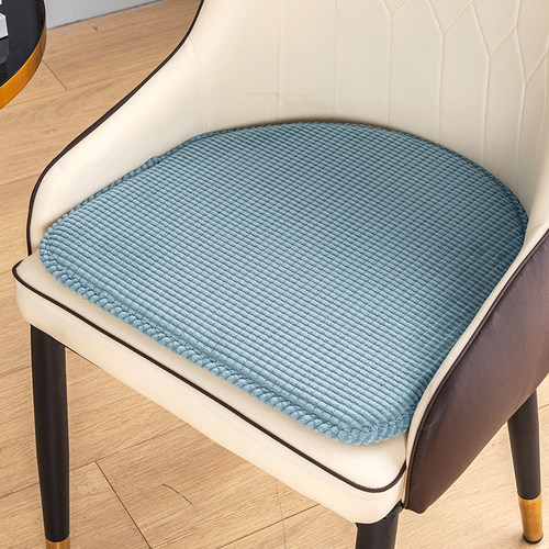 灯芯绒北欧弧形马蹄餐椅垫让利中