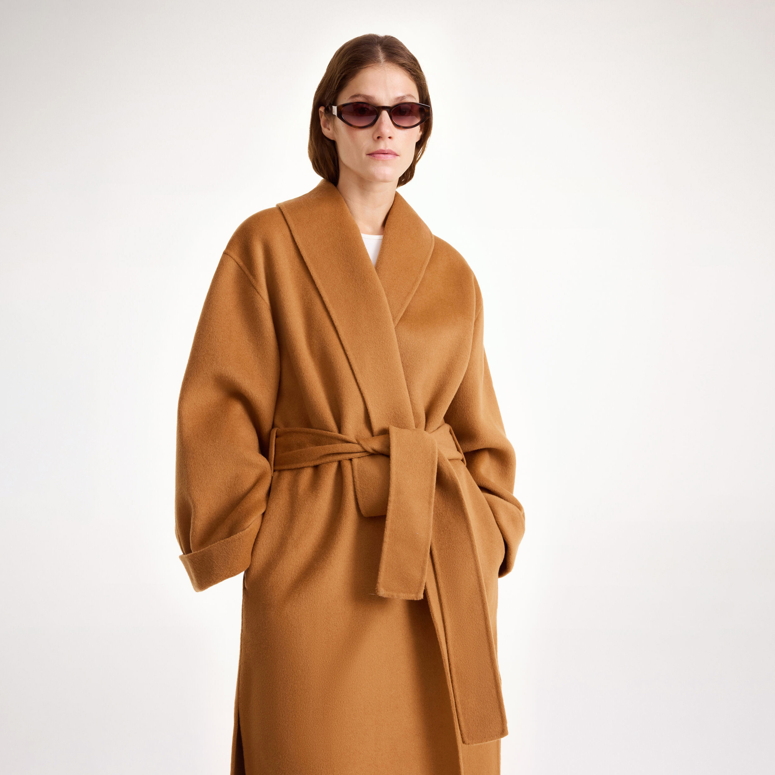 By Malene Birger Trullem 焦糖色2024秋冬新款羊毛大衣